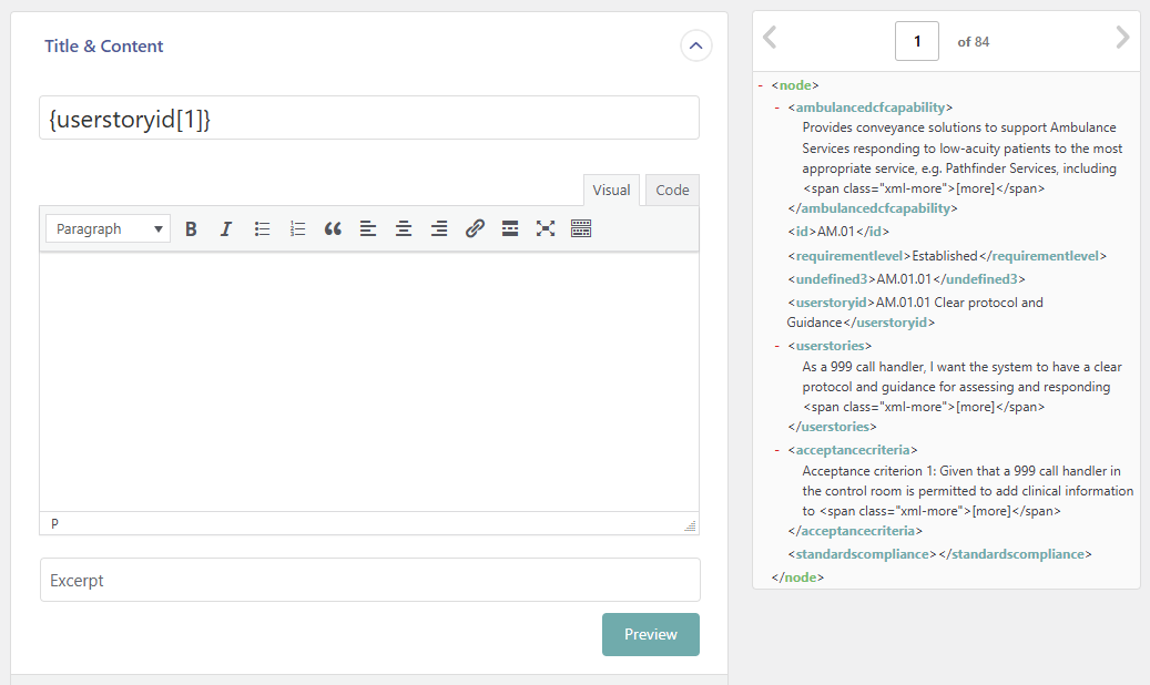 Creating data import template to map data to fields