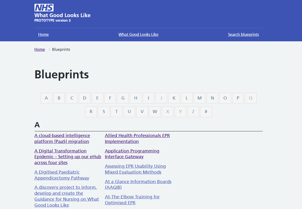 An image of an unsuccessful A-Z listing