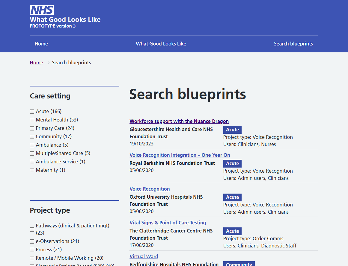 An image of faceted search tool